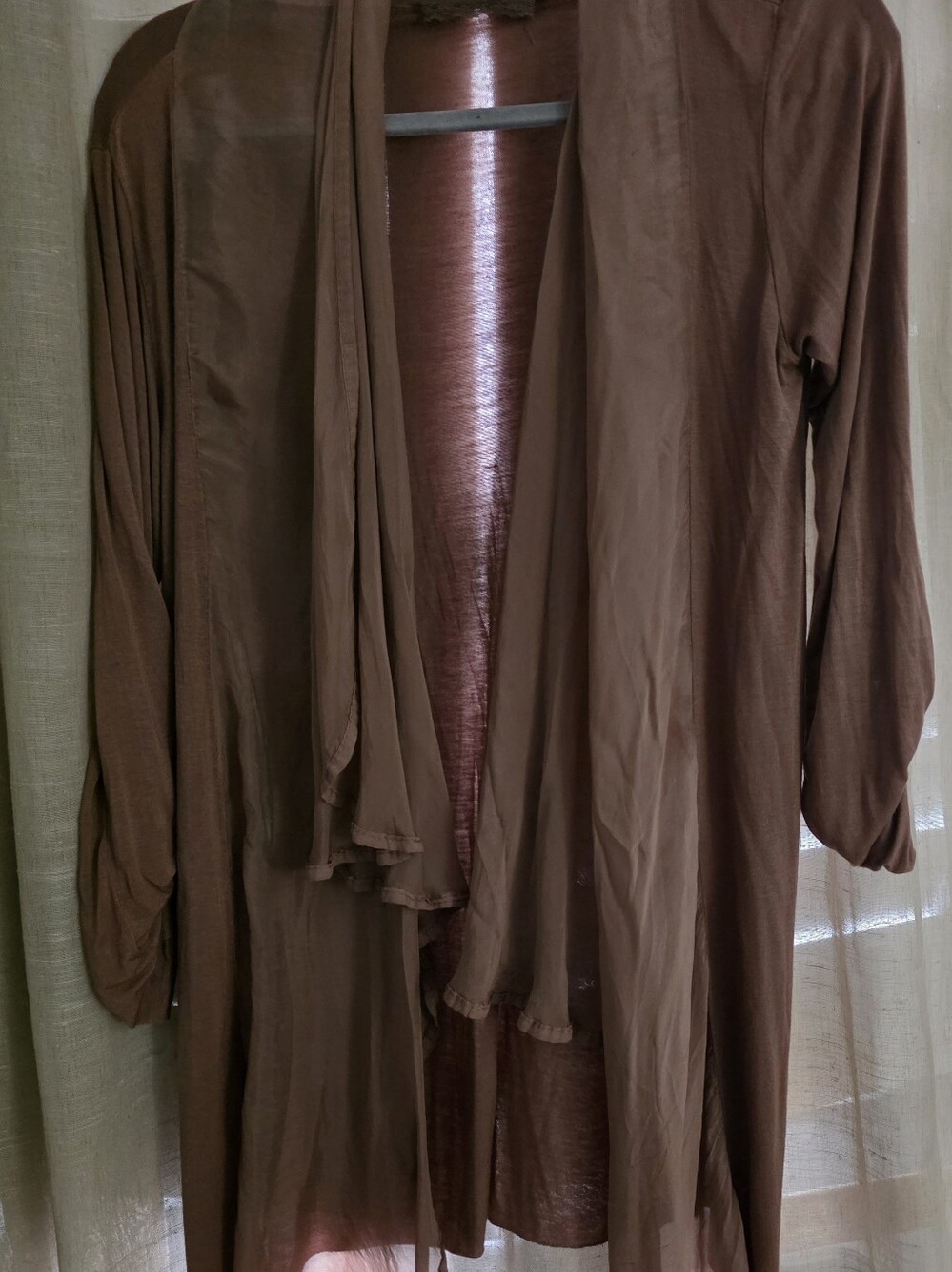 Women's Brown Lightweight Cape Jacket
